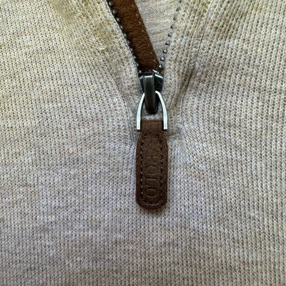 Polo Ralph Lauren Estate Rib 1/4 Zip Pullover XXL 100% Cotton Tan - Picture 5 of 6